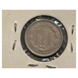 1870 Three Cent Nickel 1,335,000 Minted