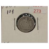 1857 Liberty Seated Dime