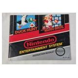 Vintage NES Duck Hunt / Super Mario Bros. Instruction Booklet