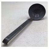 Vintage Gray Speckled Enamel Ladle – Graniteware with Long Handle