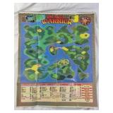 Vintage Nintendo Dragon Warrior Map Poster – Overworld World Map