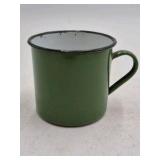 Vintage Green Enamel Mug – Graniteware Camp Cup