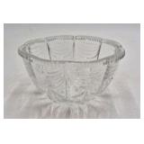 Vintage Clear Glass Bowl – Draped Scalloped Rim Pattern
