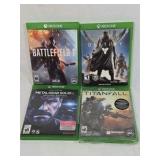 Xbox One Video Games Lot – Battlefield 1, Destiny, Metal Gear Solid V Ground Zeroes, Titanfall