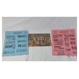 Vintage Arrowhead Theatre Programs – Omaha Minn Elvis Jailhouse Rock and March April Listings