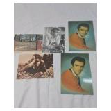 Vintage Celebrity Postcards – James Dean and Elvis Presley Portraits