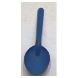 Vintage Blue Enamel Serving Spoon – Graniteware with Long Handle