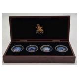 The Matthew Mint 9/11 10th Anniversary Tribute Set – 4 Colorized Coins in Display Box