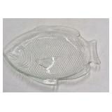 Vintage Glass Fish Plates – Textured Scale Design