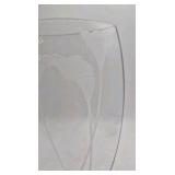 Etched Crystal Vase – Calla Lily Design