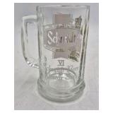 Vintage Glass Beer Mug – Northern Pike Fishing Scene