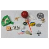 Vintage Jar of Cracker Jack Style Toy Prizes