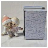 2006 Precious Moments Ornament – Skating Angel Couple with Snow Hats