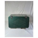 Vintage Coleman Green and Tan Metal Cooler – Diamond Logo Made in USA