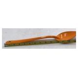 Vintage Orange Enamel Serving Spoon – Graniteware with Long Handle
