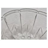 Vintage Clear Glass Bowl – Draped Scalloped Rim Pattern