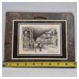 1980 Bourbon Street New Orleans Sketch – Dan Dailey on Historic Roofing Slate