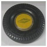 Vintage Goodyear Tire Ashtray – Miniature Black Rubber Tire Design