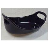 Rachael Ray Purple and White Stoneware Bakeware Set – Handled Oval Dishes and Bowls