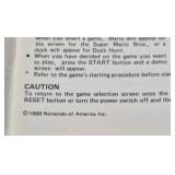 Vintage NES Duck Hunt / Super Mario Bros. Instruction Booklet