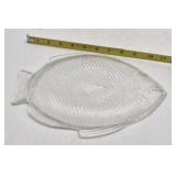 Vintage Glass Fish Plates – Textured Scale Design