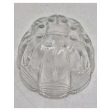 Vintage Clear Glass Bowl – Draped Scalloped Rim Pattern