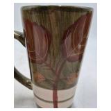Pier 1 Imports Leaf Pattern Mugs – Set of 3 Tall