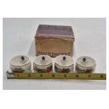 Vintage Wedgwood Kutani Crane Napkin Rings – Bone China Floral Design