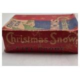 Vintage Christmas Lot – Mica Snow Box, Sleigh Bells, Bear JOY Wall Decor, Reindeer Mug