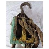 Vintage Block and Tackle Pulley System