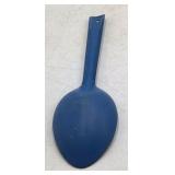 Vintage Blue Enamel Serving Spoon – Graniteware with Long Handle