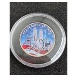The Matthew Mint 9/11 10th Anniversary Tribute Set – 4 Colorized Coins in Display Box