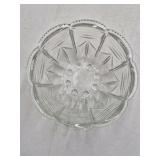 Vintage Clear Glass Bowl – Draped Scalloped Rim Pattern