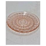 Vintage Pink Depression Glass Sherbet and Tumbler Set – Ribbed Pattern