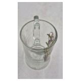 Vintage Glass Beer Mug – Northern Pike Fishing Scene