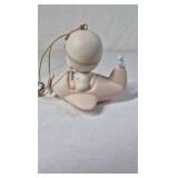 1984 Precious Moments Ornament – Have a Heavenly Christmas Airplane Pilot