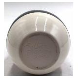 Vintage Sioux Pottery Vase – Native American Headdress Bison Motif