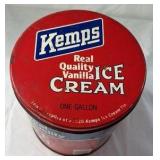 Vintage Kemps Ice Cream One Gallon Tin