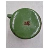Vintage Green Enamel Mug – Graniteware Camp Cup