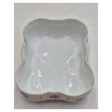 Vintage KPM Porcelain Trinket Box – Hand-Painted Floral Panels with Gold Accents