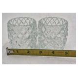 Vintage Clear Glass Votive Holders