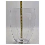 Etched Crystal Vase – Calla Lily Design