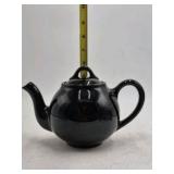 Vintage Lipton Tea Ceramic Teapot – Black Glossy Glaze
