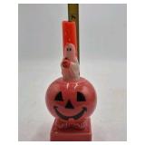 Vintage Halloween Pumpkin Ghost Candle Holder – Ceramic Jack-o