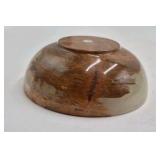 Polished Onyx Bowl – Honey Amber Veins