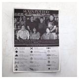 Vintage Sioux Pottery Vase – Native American Headdress Bison Motif