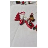 Vintage Miniature Christmas Ornaments – Mixed Set of Santa, Snowmen, Angels, and Toys