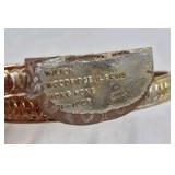 Vintage Miniature Cake Toppers and Wedding Rings – Bride Groom Bowler and Football Players