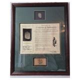 Framed Atocha Shipwreck 8 Reale Coin – Certificate of Authenticity