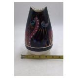 Vintage Sioux Pottery Vase – Native American Headdress Bison Motif